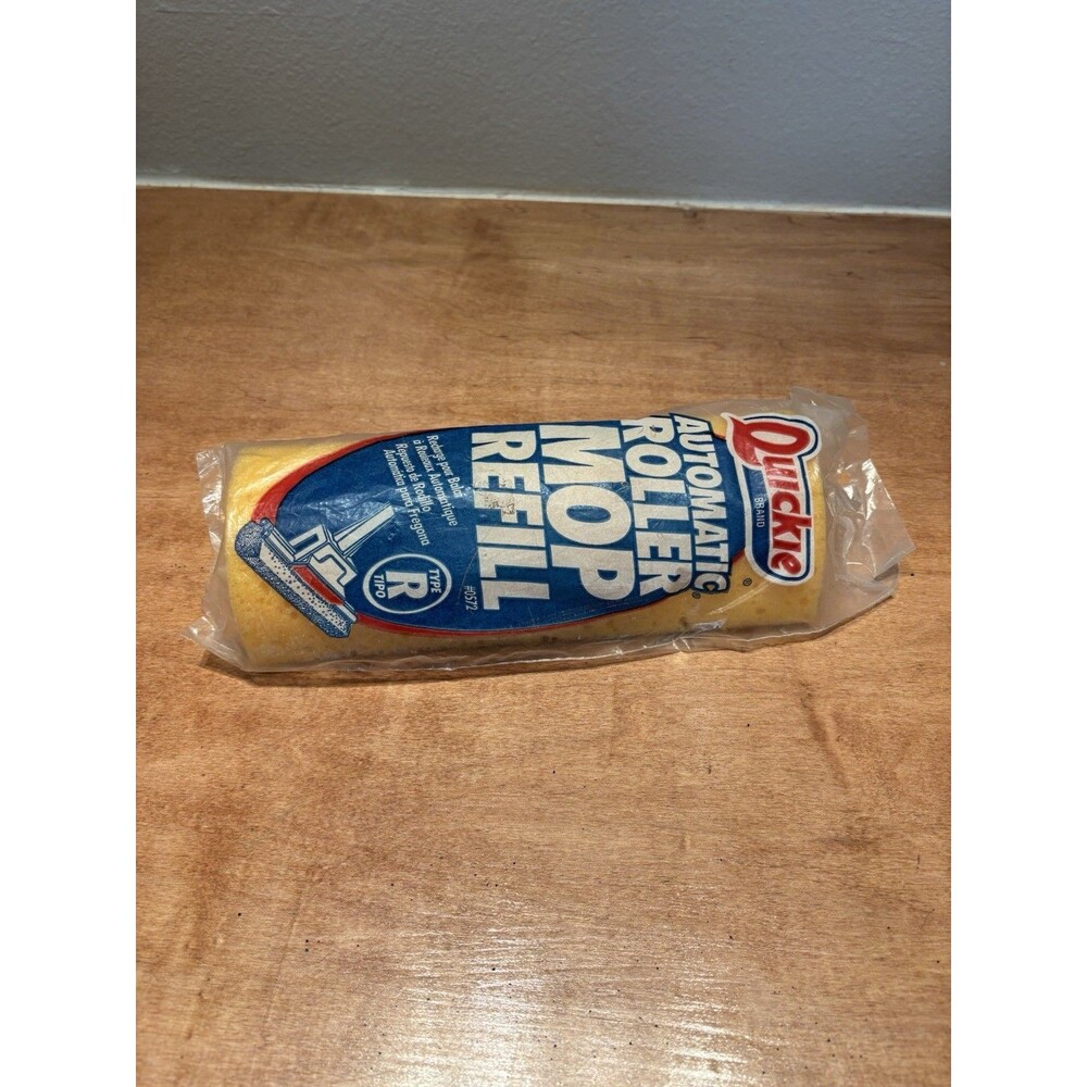 Quickie Automatic Roller Mop Refill Type R Sealed Pkg #0572 VTG Discontinued